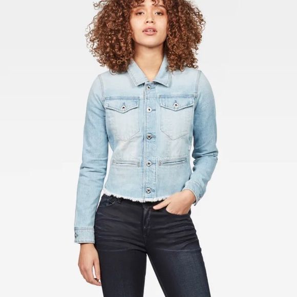 G-star, The D-Staq Deconstructed Ripped Denim Jacket, S - Picture 3 of 5